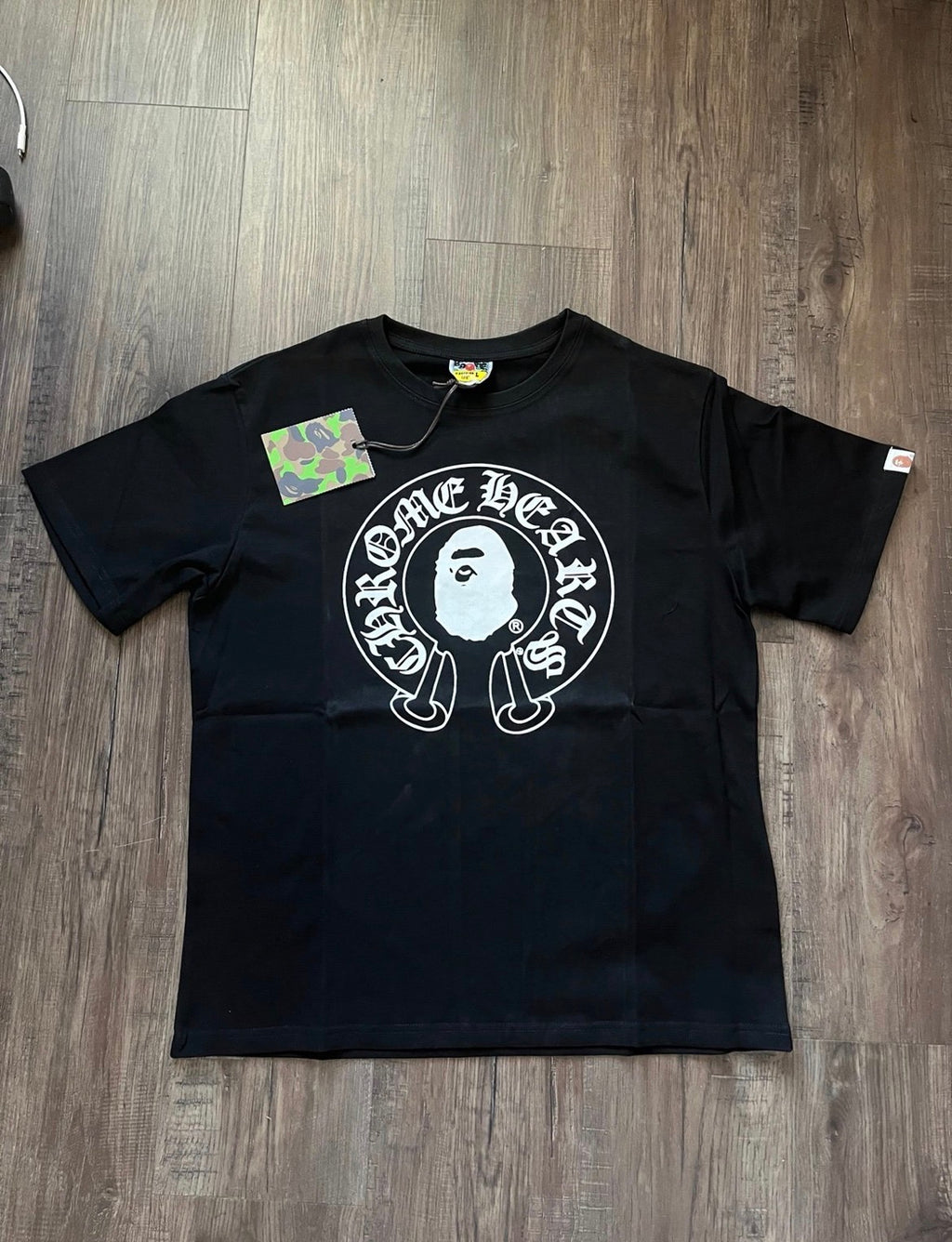 BAPE x Chrome Hearts Baby Milo T-shirt Black | A Bathing Ape