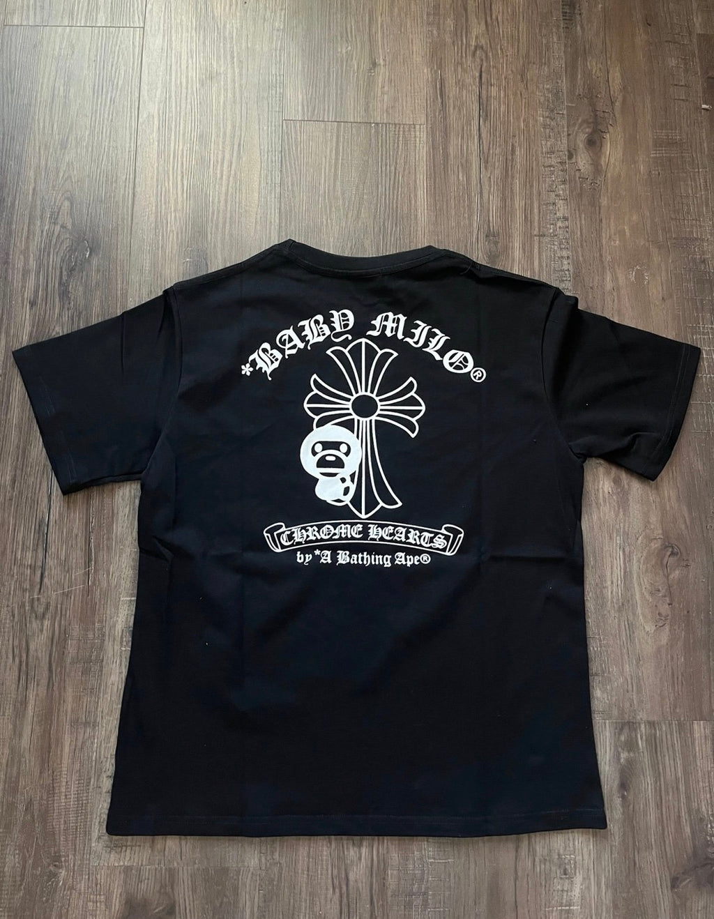 BAPE x Chrome Hearts Baby Milo T-shirt Black | A Bathing Ape