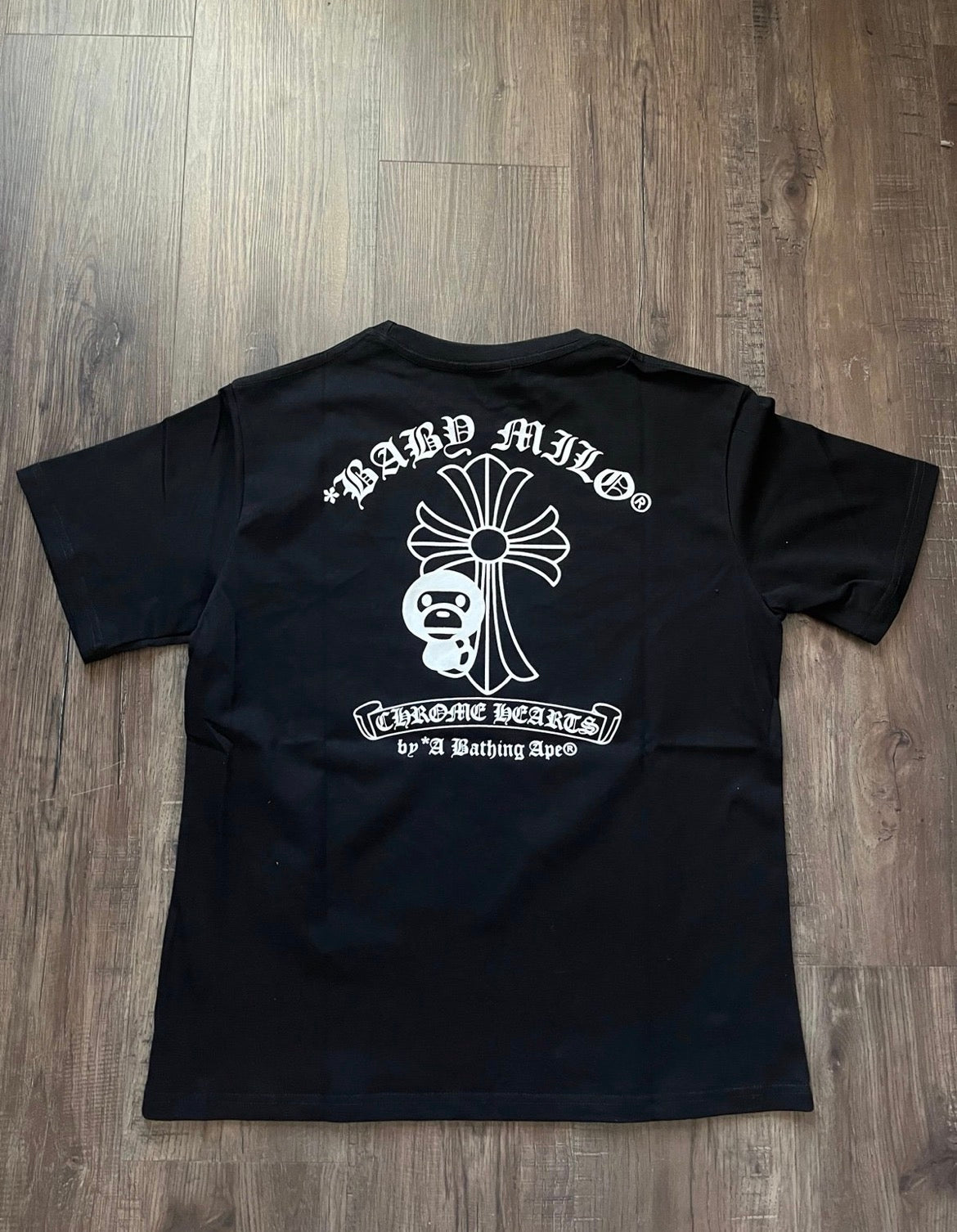 BAPE x Chrome Hearts Baby Milo T-shirt Black | A Bathing Ape